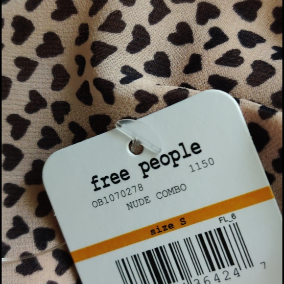 Free People Cassie Soft Pink Heart Bralette Small - Picture 3 of 5